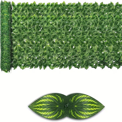Clôture d'intimité extensible (3m/1m) en lierre artificiel