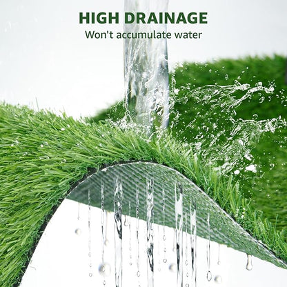 PaysaSoft- Tapis de Gazon Synthétique avec Système de Drainage