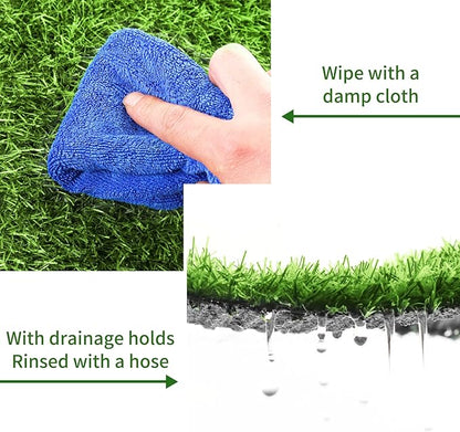 PaysaSoft- Tapis de Gazon Synthétique avec Système de Drainage