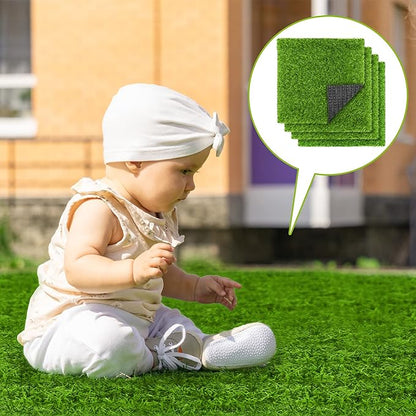 PaysaSoft- Tapis de Gazon Synthétique avec Système de Drainage