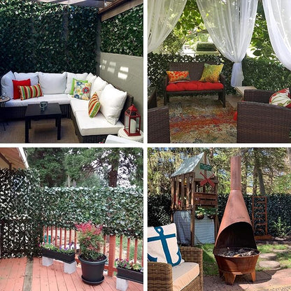 PysaWood Flexivy Clôture d'intimité Feuillage de Ivy 1X2M