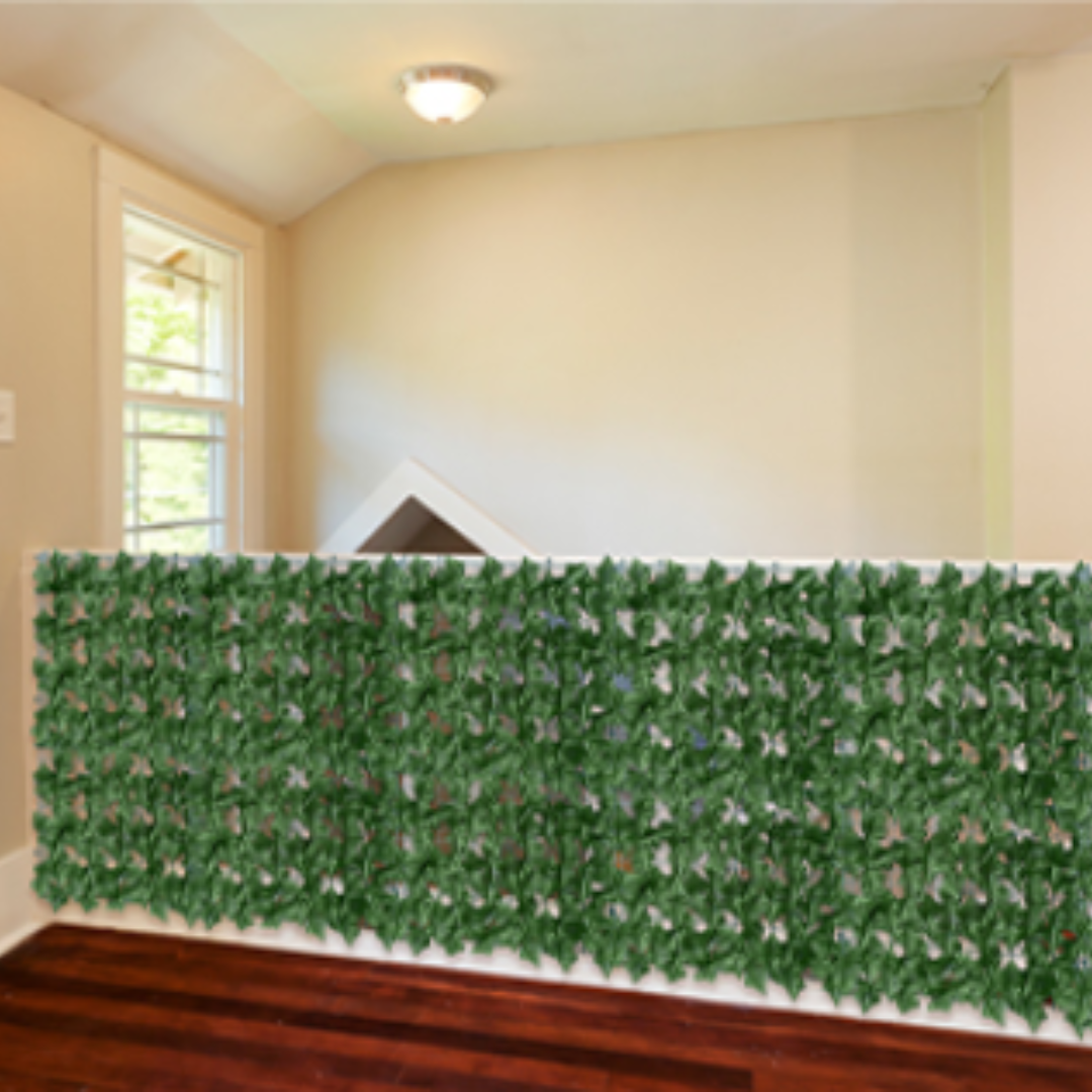 Clôture d'intimité extensible (3m/1m) en lierre artificiel